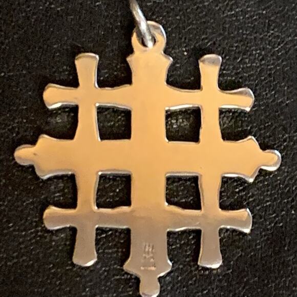 James Avery Pendant Jerusalem Cross Sterling Silver Retired - Picture 8 of 9